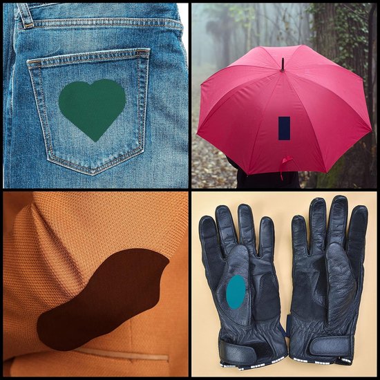 Zelfklevende Nylon Reparatie Vellen 15 Pak - Lichtgewicht Waterbestendige Vellen Kleding Jas Tent Slaapzak Gaten Reparatie - Duurzame Zelfklevende Plakkers Textiel-Reparatie — afbeelding 3