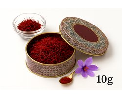 Saffraan 10 g – Premium Iraanse kwaliteit | 100% puur | Super Negin | 1e Klasse Gecertificeerd