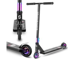 foto van Suotu Stuntstep Aluminium - Zwart/NEO