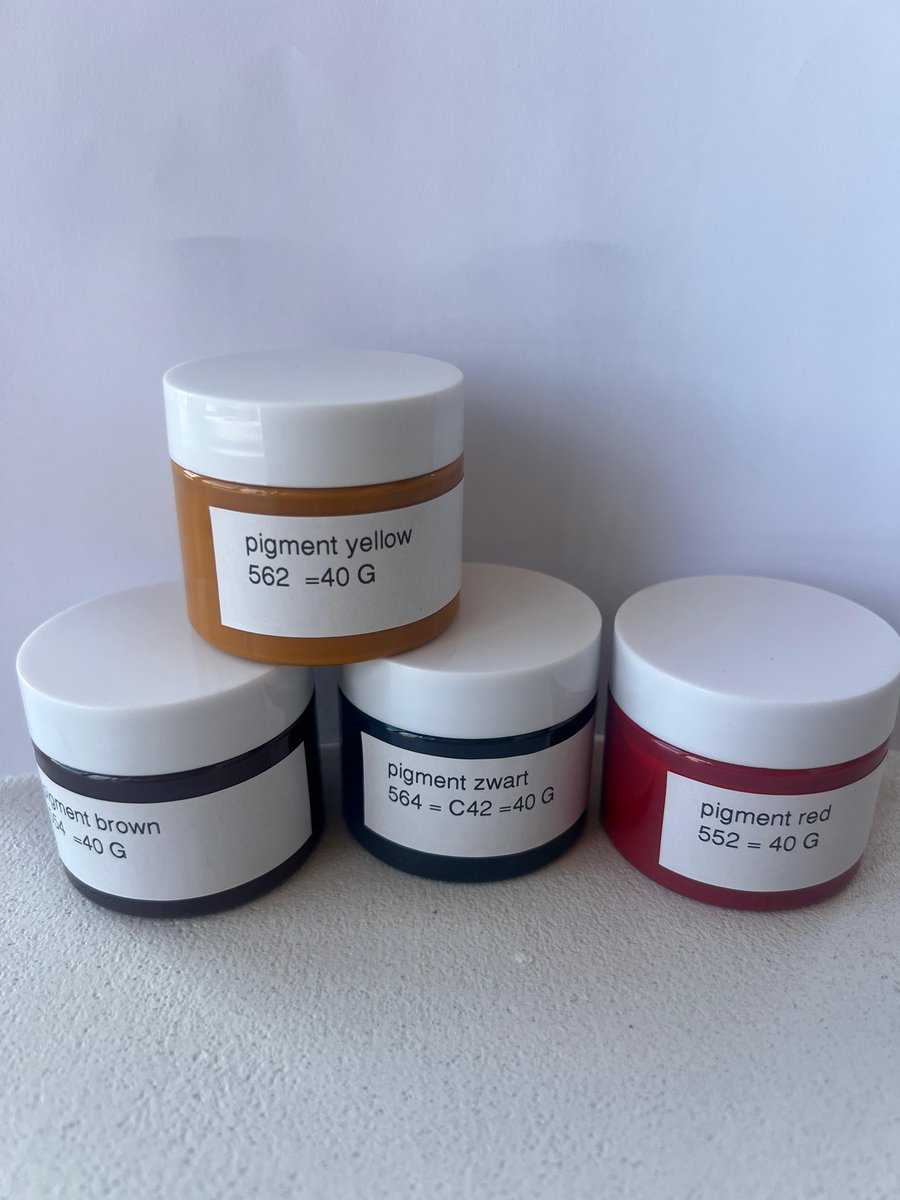 set pigment pigment voor het kleuren van venetiaans stucwerk, marmorino en ander decoratief materiaal