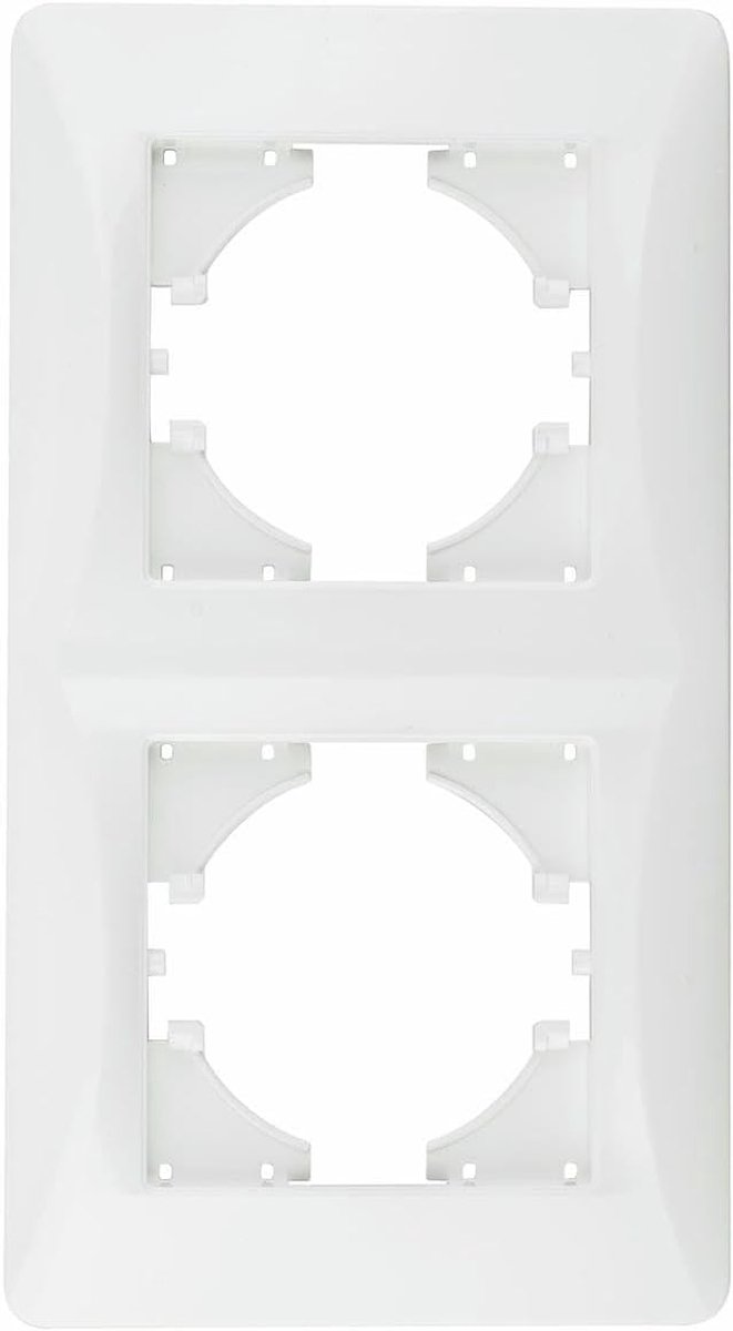 Inbouwpaneel Modern Wit met 2 Verticale Elementen voor Stijlvolle Verlichting