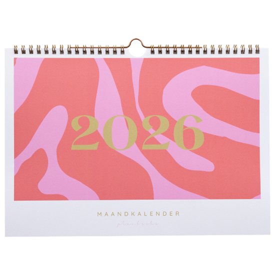 Planbooks - Calendrier mensuel - Agenda familial 2026 - Agenda mensuel 2026 - Calendrier mensuel 2026 suspendu - Agenda mensuel