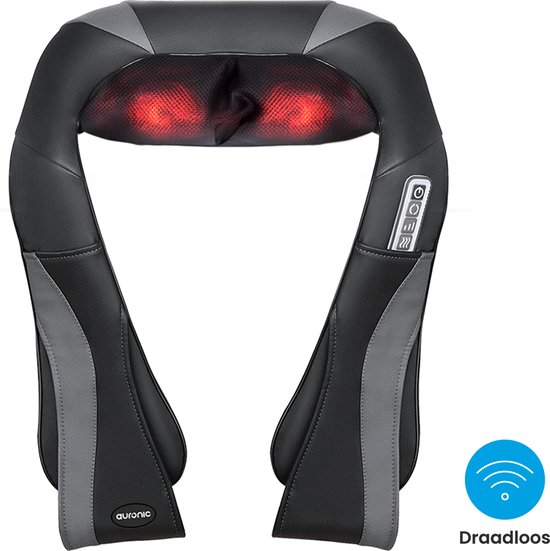 Auronic Draadloos Shiatsu massagekussen