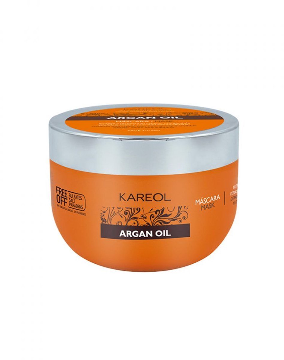 Kareol - Argan Oil Mask - 300 gram - Extra voedend - Vegan - Diervriendelijk - Sulfaatvrij - Parabenenvrij - Zoutvrij