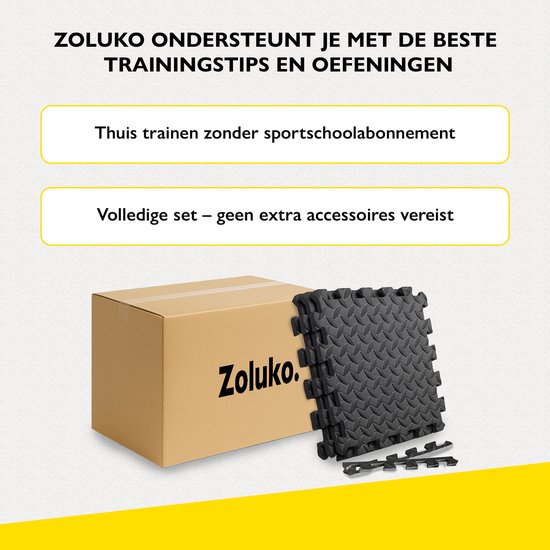 Zoluko Puzzle Matte - 30x30x1.2 Cm - 48 Stück - 4.32m²