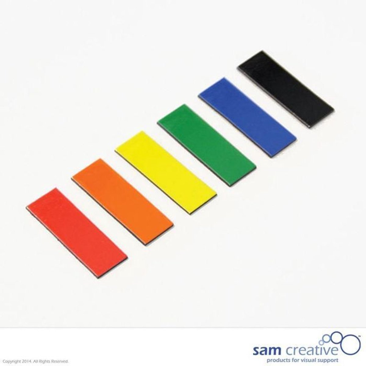Sam Creative Whiteboard Magneten - Balk - 2x6 cm - Gemengd - 25 stuks