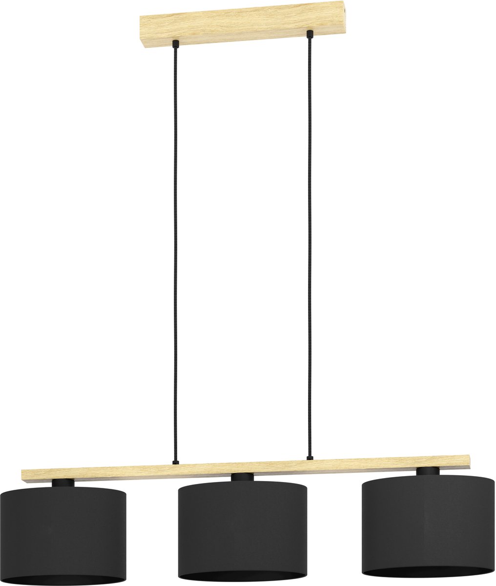 EGLO Castralvo Hanglamp - E27 - 97,5 cm - Bruin/Zwart