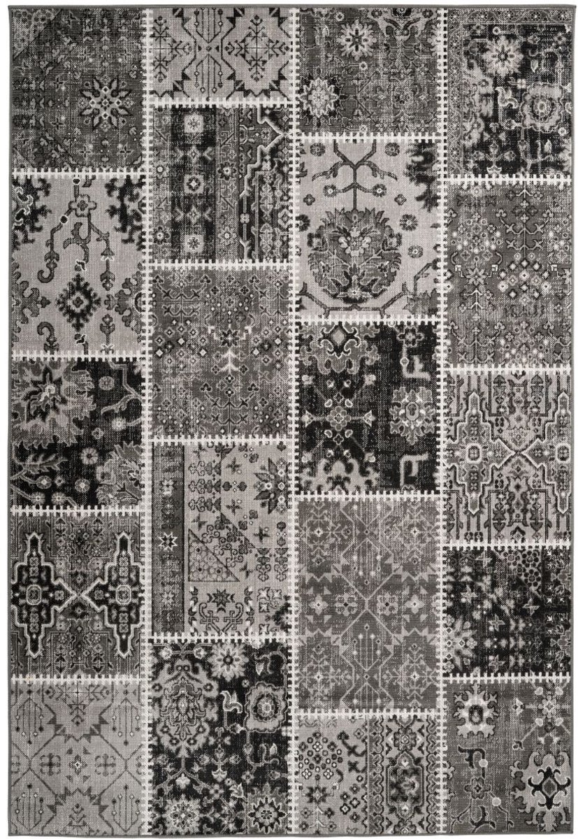Floraya - Vloerkleed Ariya - Grijs - 120x170 cm - 13mm dik - Laagpolig - tapijt