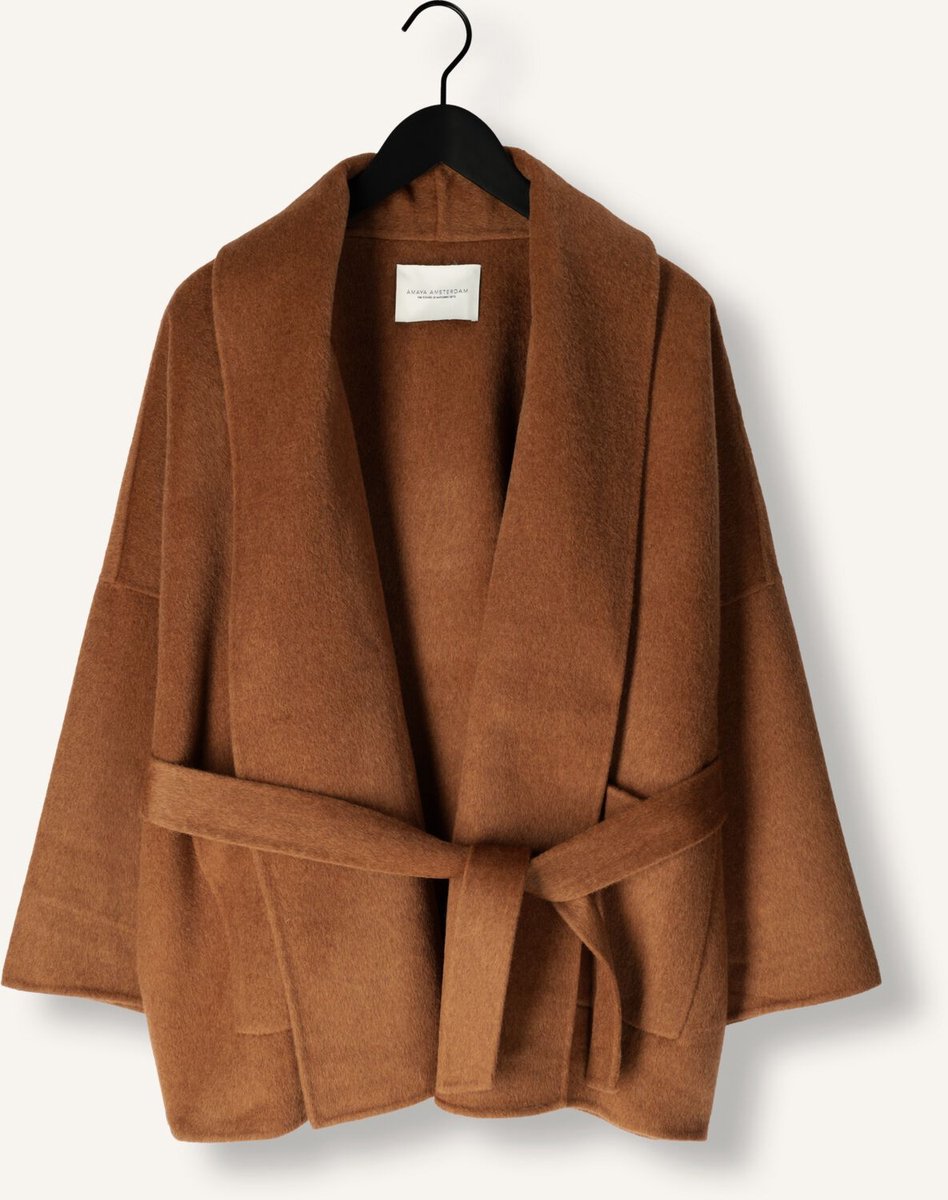 Amaya Amsterdam Monica Jassen Dames - Winterjas - Camel - Maat L