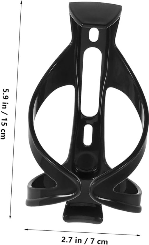 Narimano® - Duurzaam Plastic, Gereedschapsvrije Installatie, Veilige Flesbevestiging voor Race- en Mountainbikes, Strak Zwart Design, — afbeelding 3