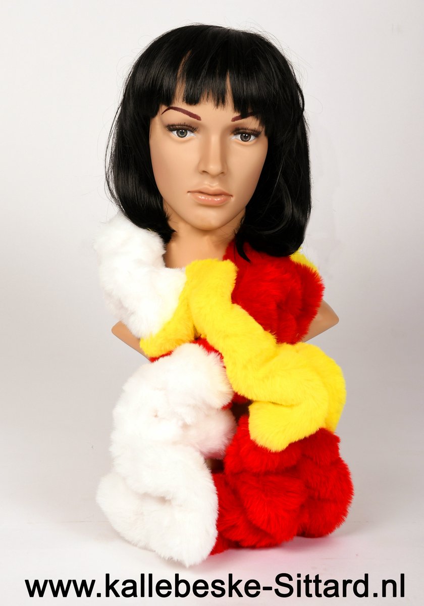 BOA - CARNAVAL - LUXE BOASJAAL rood-wit-geel