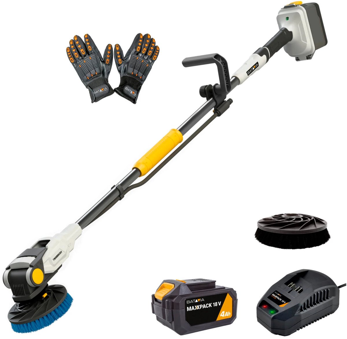 Batavia Twin Brush accu reinigingsborstel 18V Li-Ion