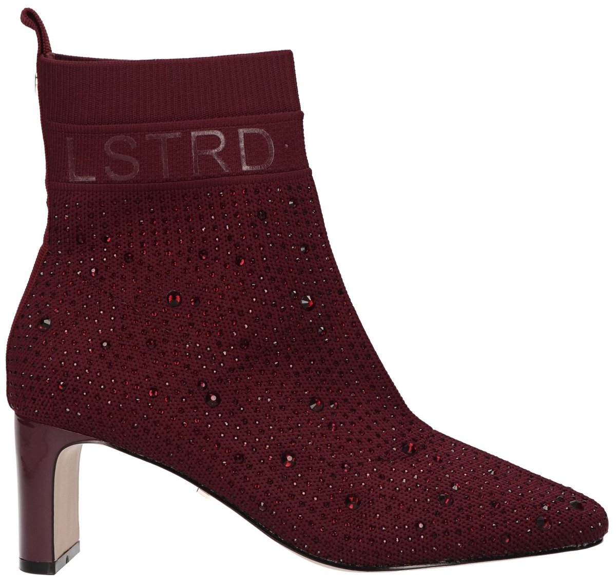 La Strada Enkellaars Bordeaux Knitted - Damesschoenen - Maat - 42