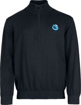 Sesame Street Cookie Monster - Trui met rits Heren Gebreide trui - zwart - 3XL