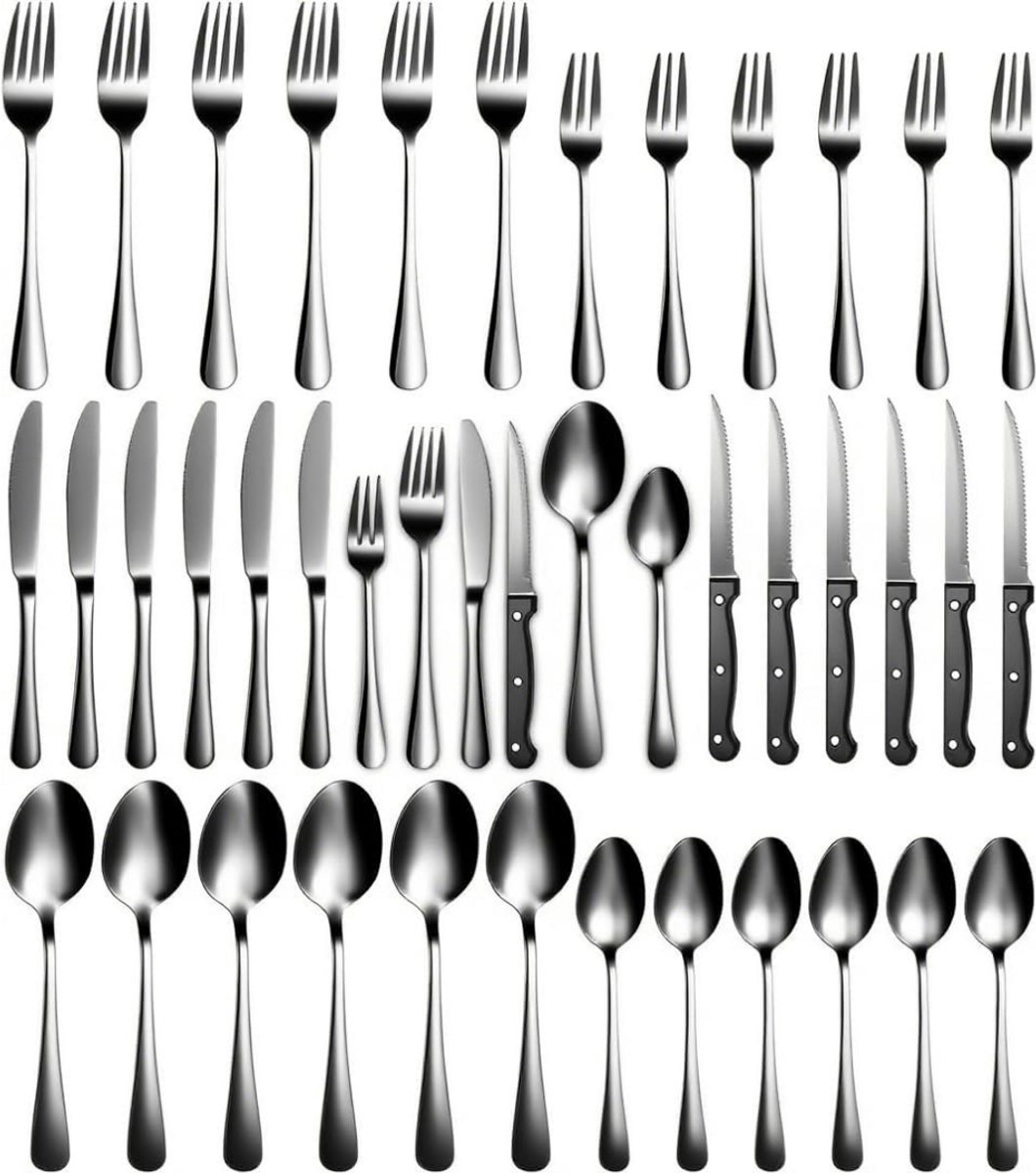 MKSS® Bestekset 12 Persoons - Vaatwasserbestendig - RVS - Zilver