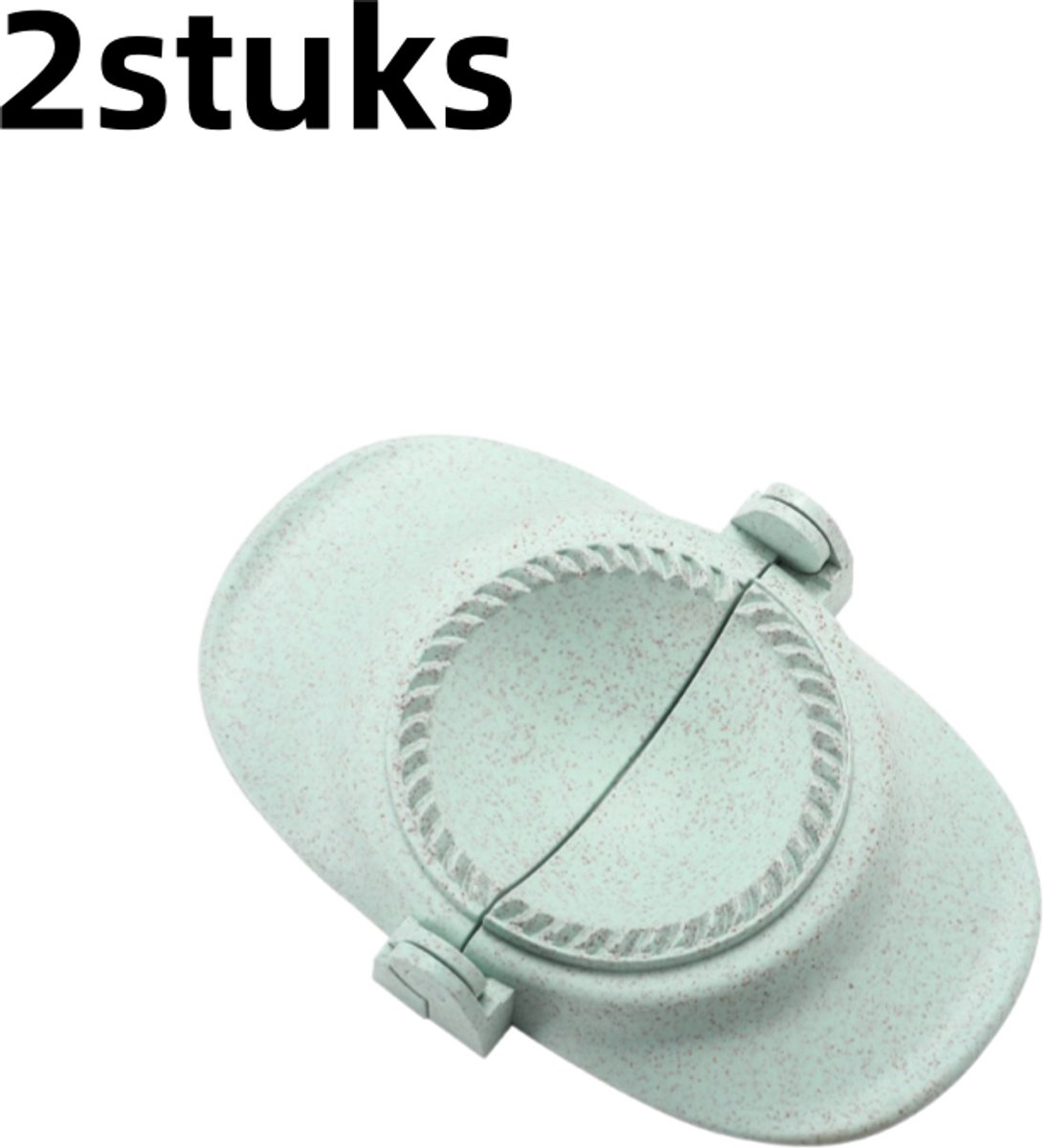 2-delige - knoedelvorm - Dumplingwikkelgereedschap - Huishoudelijke handmatige dumplingklem - Geschikt voor keukenbakdeeggereedschap - blauw