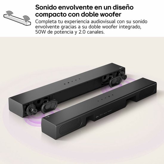 LG S20A, 2.0 kanalen, 50 W, DTS Digital Surround, Dolby Atmos, Dolby Digital, AI Sound Pro, Spel, Film, Standaard, 50 W, 50 W — afbeelding 5