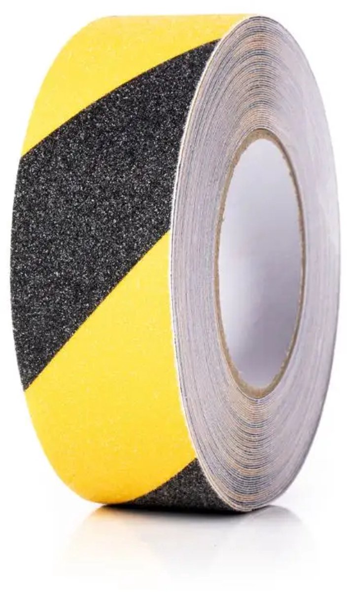 Ampere Traffic antislip tape - geel zwart | 5 cm breed