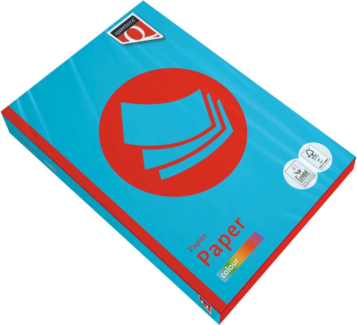 Kopieerpapier quantore colour a3 80gr azuurblauw