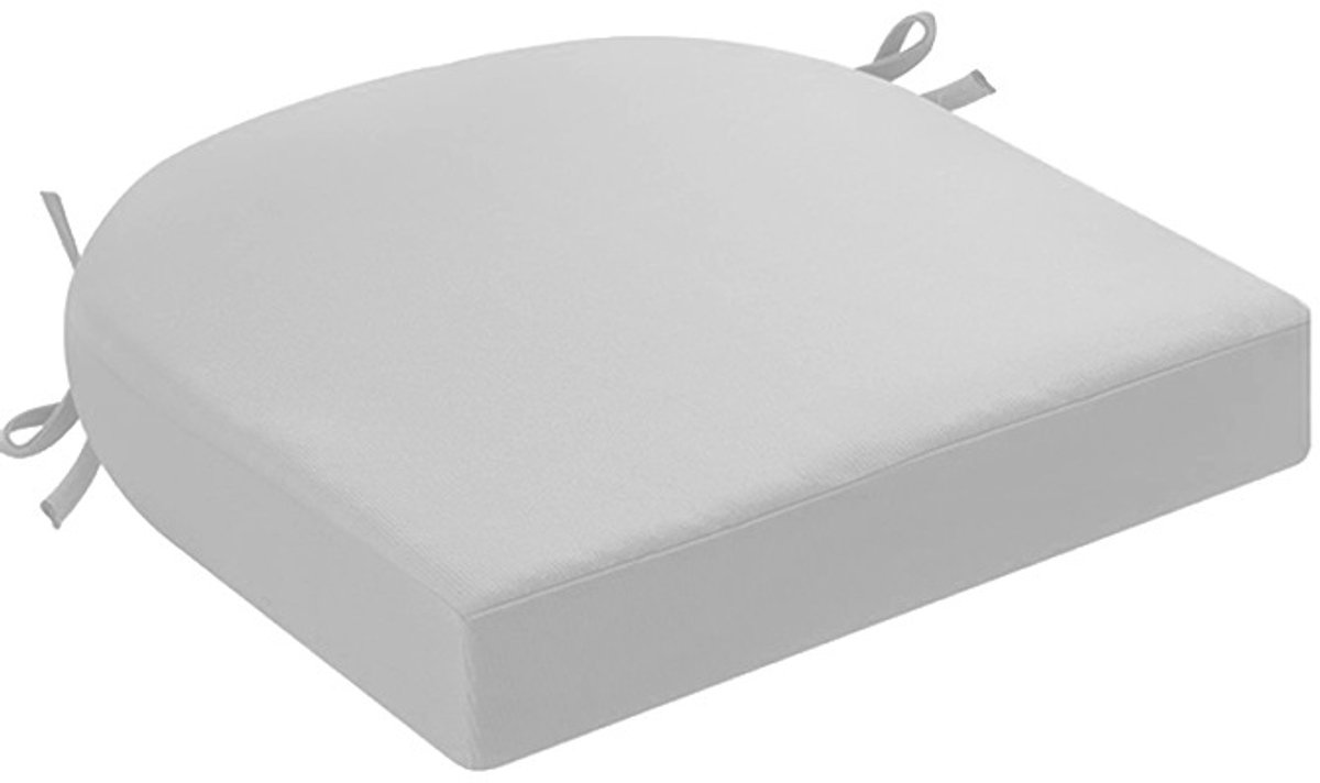 Kussens voor buitenstoelen, set van 2, kussens voor tuinstoelen, waterdicht, met strikband