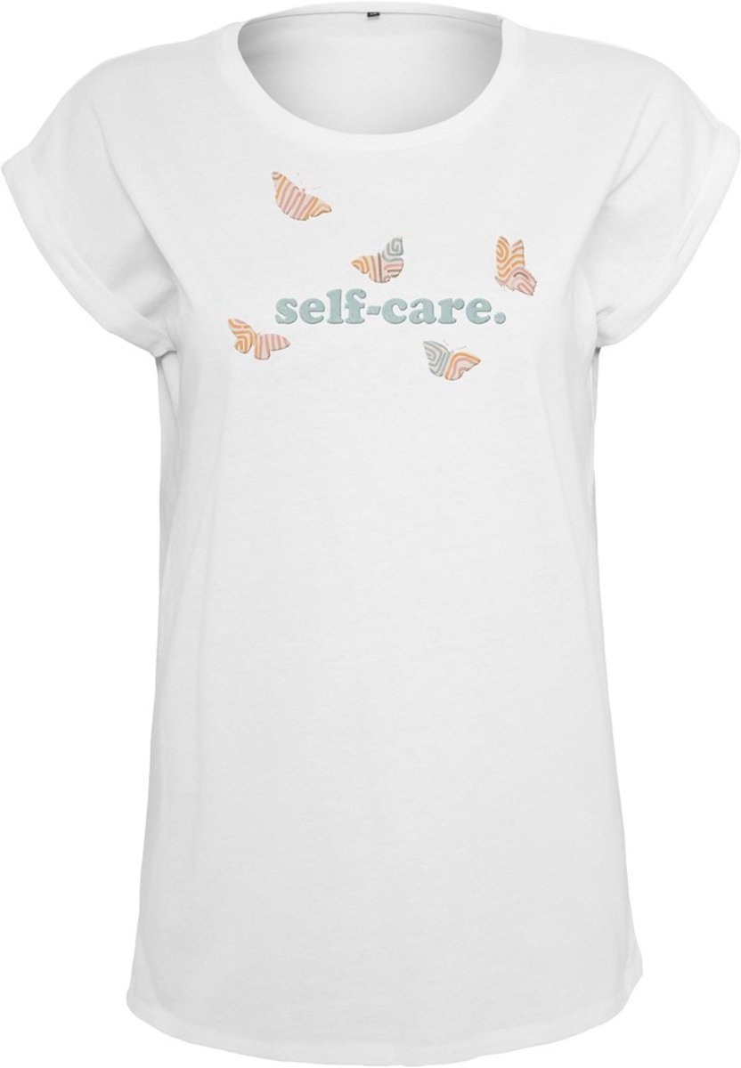 Mister Tee Self-Care Dames T-shirt M Wit