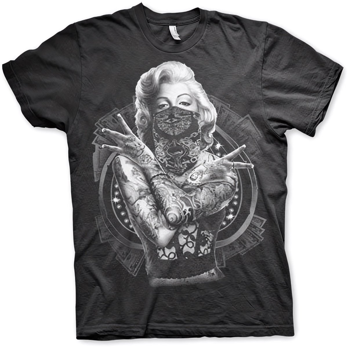 Marilyn Monroe Outlaw T-Shirt AB-1-18519-L27 Black-L