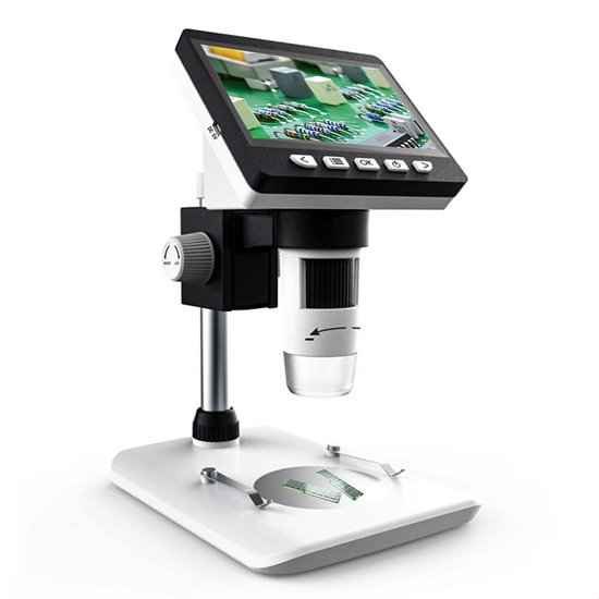 Golermo G1200 Precision Digitale Microscoop – 1000x Vergroting – Scherm & LED-Verlichting – USB Aansluiting