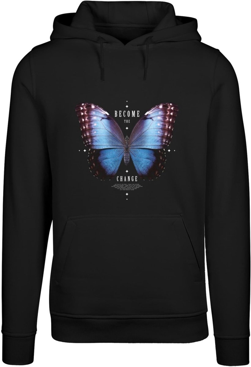 Mister Tee Become The Change Butterfly Hoodie/trui M Zwart