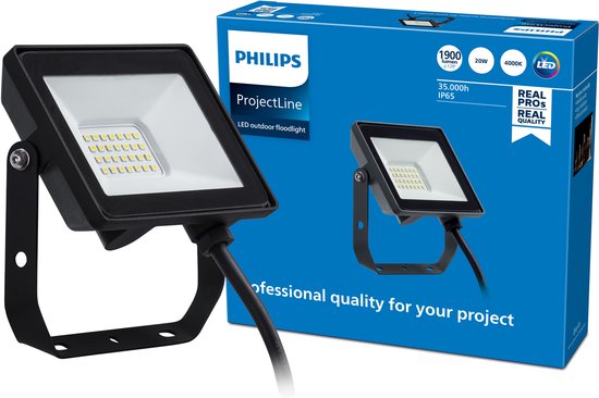 Spot Philips ProjectLine 20W lumière blanche froide - 4000K
