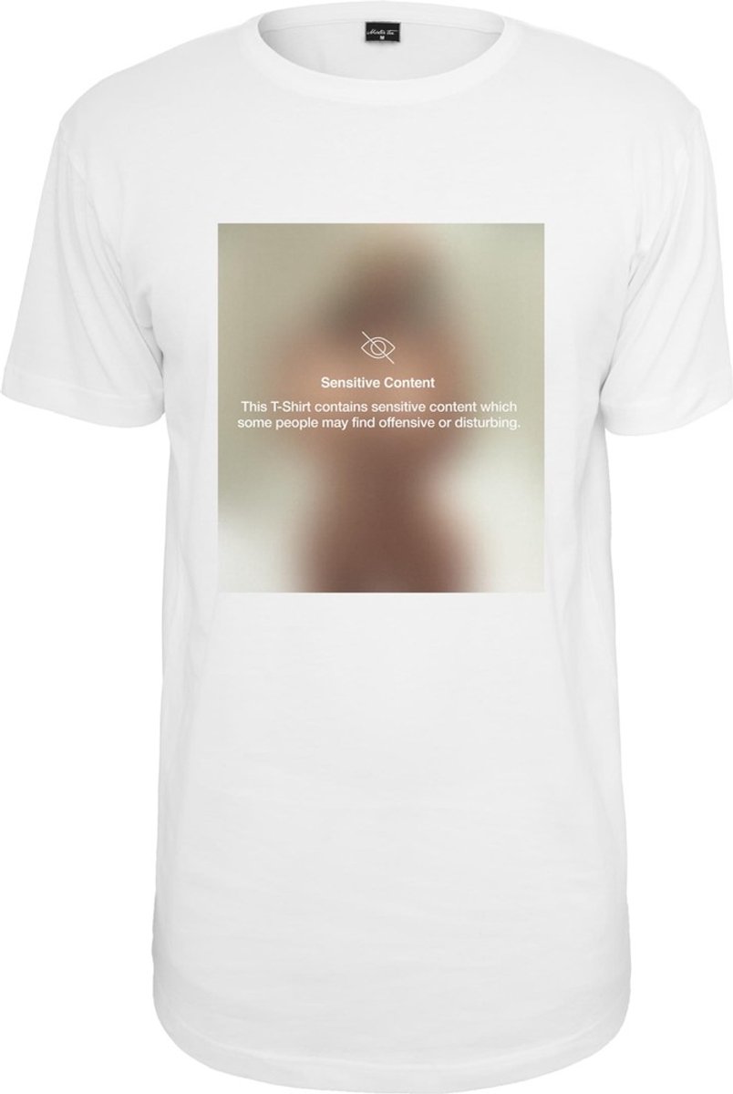Mister Tee Sensitive Content Heren T-shirt S Wit
