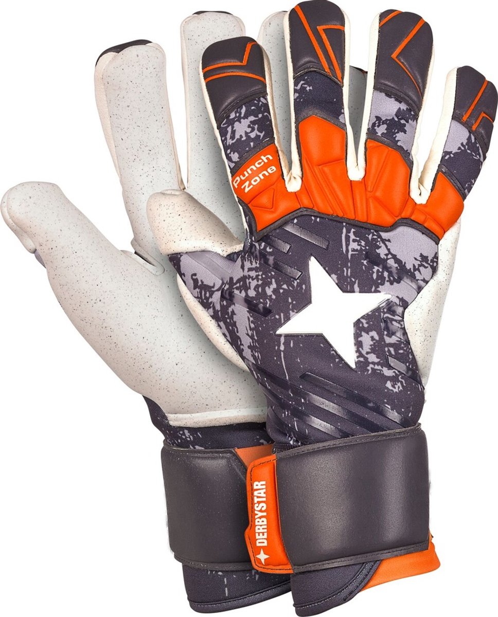 Derbystar Torwarthandschuhe Aps Pro Grip V22 502092 Grau/Orange-8,5