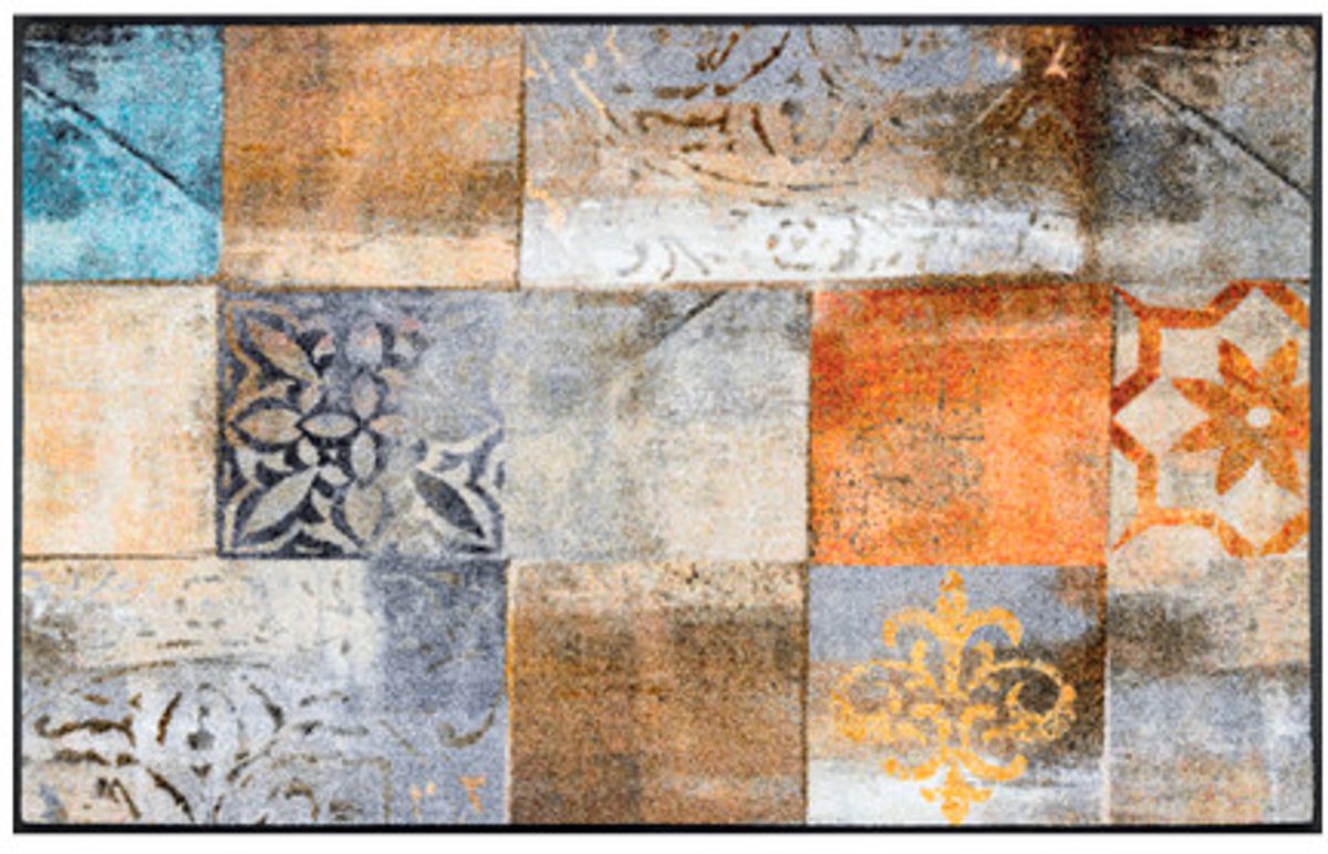 Kleen-Tex Wash+Dry Design Wasbare Deurmat - Tilea - 75 x 120 cm