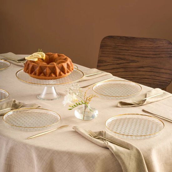 Karaca Rattan – Service de table 7 pièces – 6 personnes – Gold