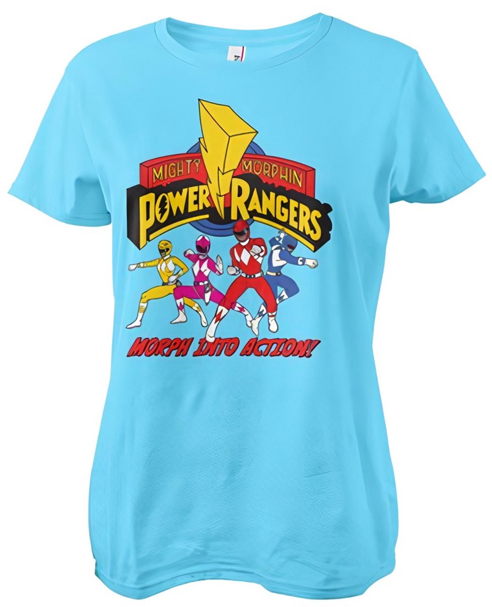 Power Rangers Dames Morph Into Action -T-shirt in meisjesstijl