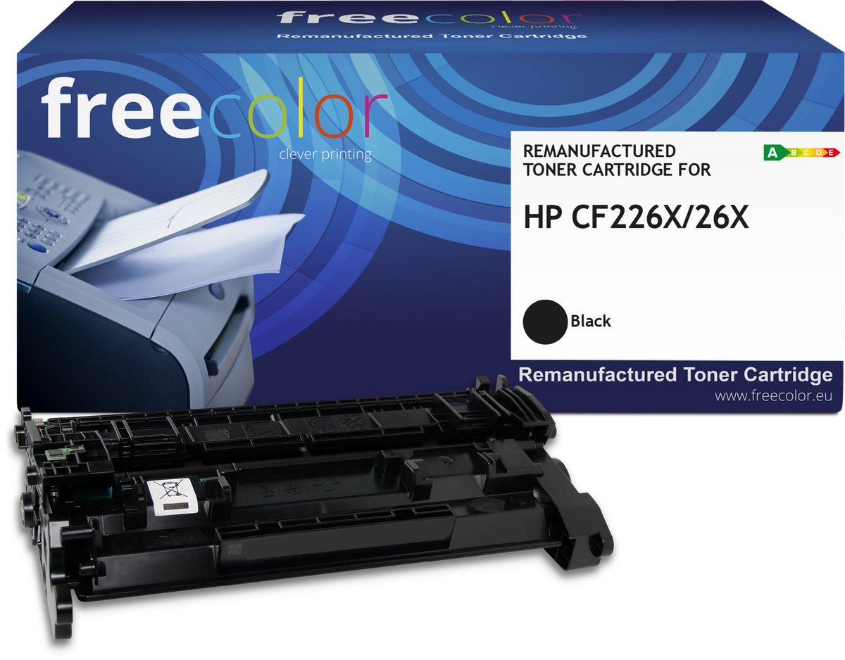 Freecolor - Vervangt HP 26X (CF226X) Toner - Zwart - 9.000 pagina's - Compatible