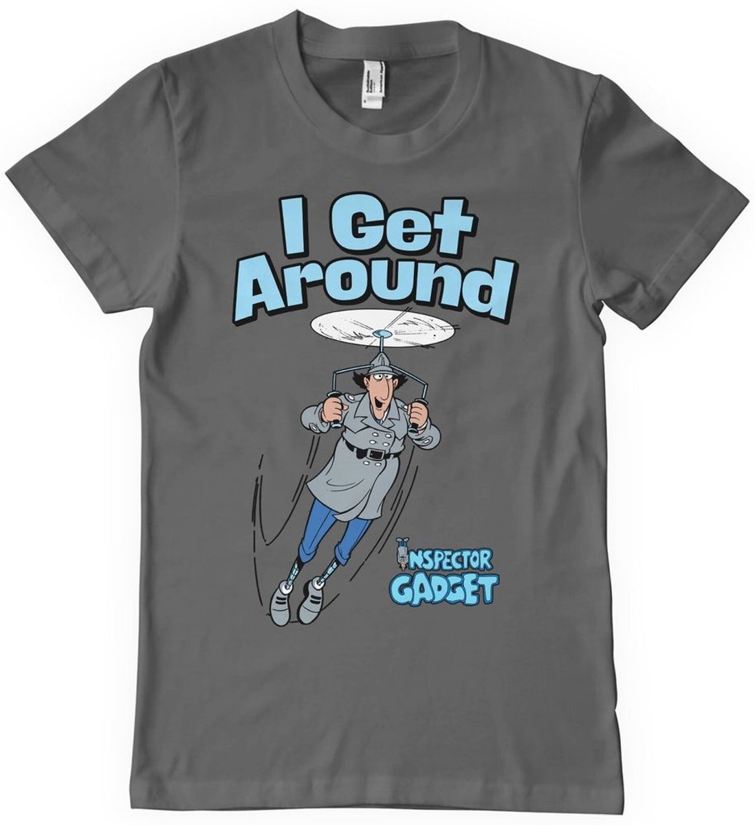 Inspector Gadget T-Shirt I Get Around T-Shirt CPLG-1-IG001-H60-4 DarkGrey-S