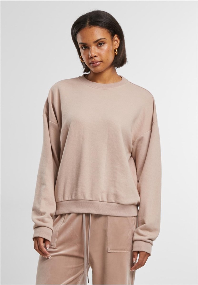 Urban Classics Oversized Light Terry Crewneck sweater/trui XS Roze