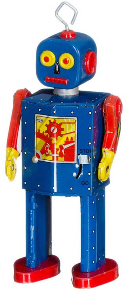 St. John MRX Blikken Robot Neutron– Handgemaakt Collectors Item – Retro Vintage Robot – 13 cm – Luxe Cadeauverpakking