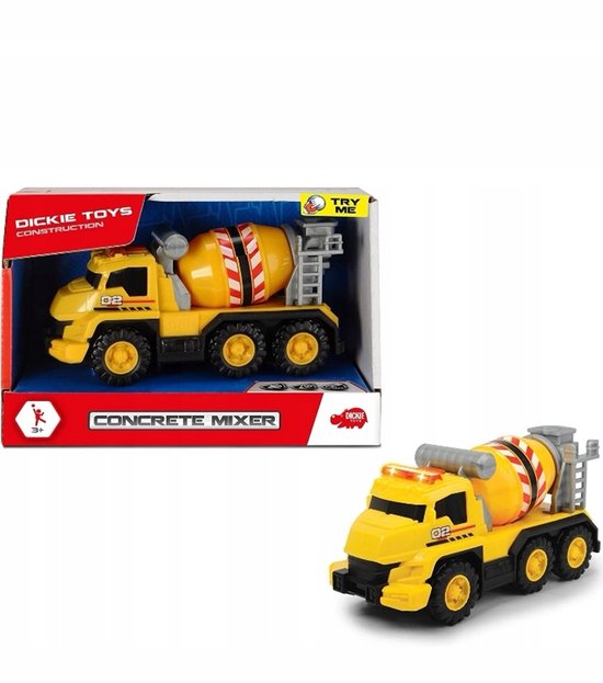 Dickie Toys Betonmixer met Licht & Geluid - 16cm - Vanaf 3 Jaar