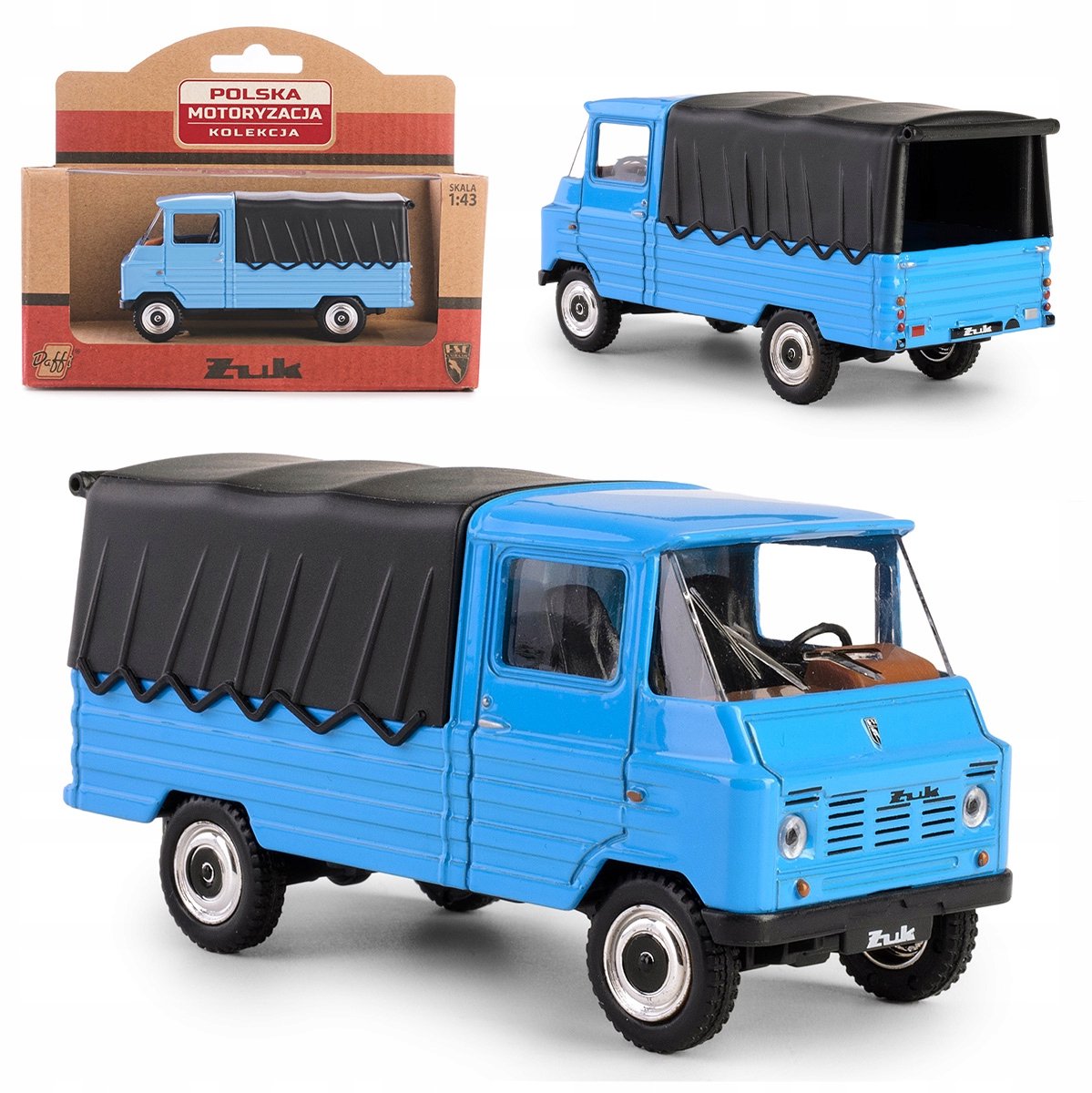 FSC Żuk Model Auto 1:43 Blauw - Collectie PRL