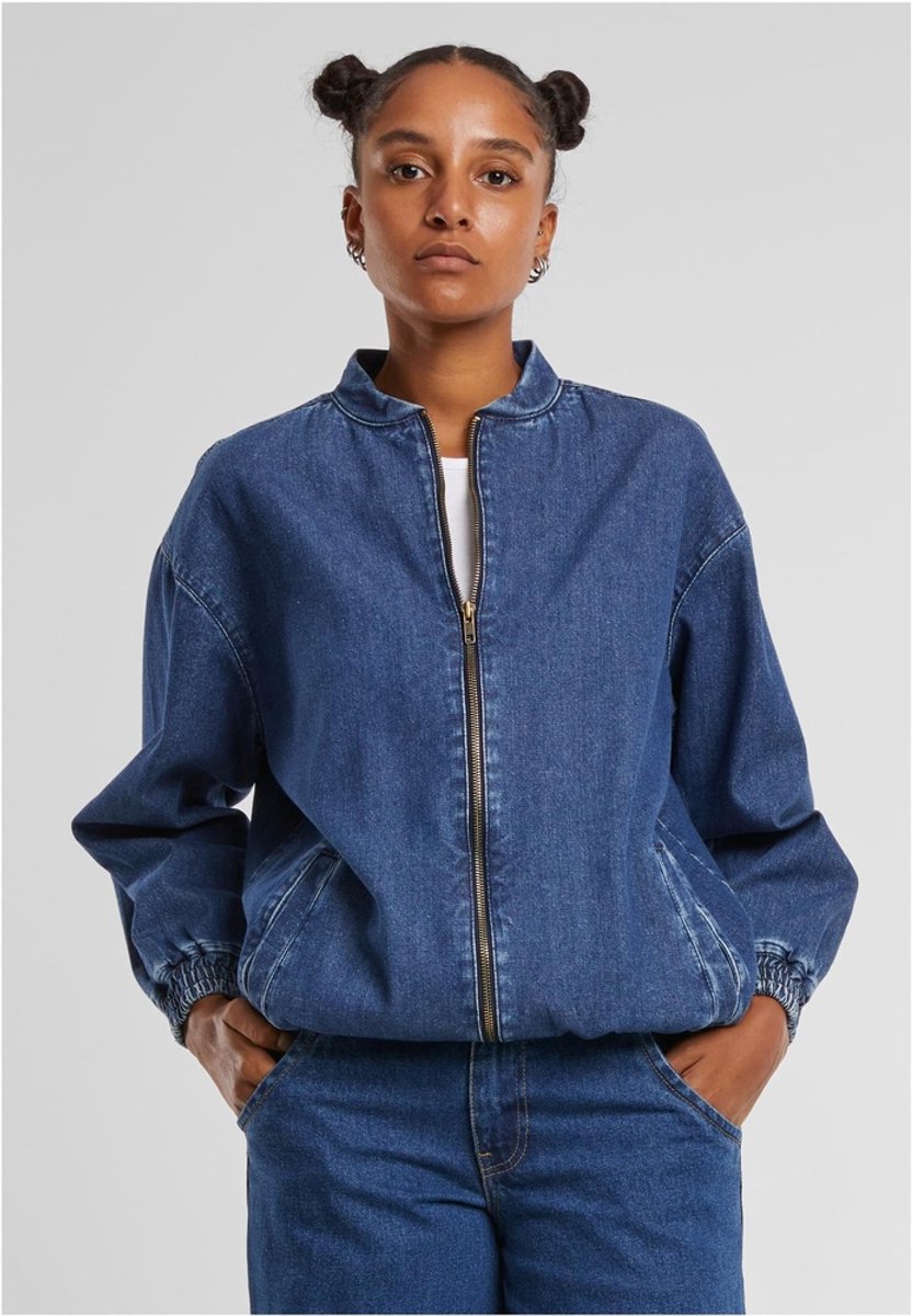 Urban Classics Damesjas Ladies Oversized Skater Jacket TB7131 Blauw