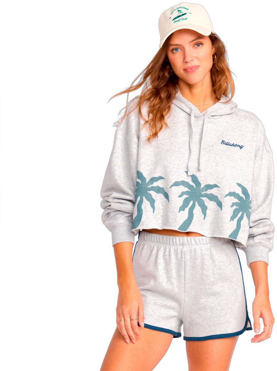 Billabong Triple Palms Hoodie M Vrouw Grijs
