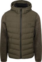 Superdry Hooded Storm Jack Olive - Maat M - Heren - Winterjassen