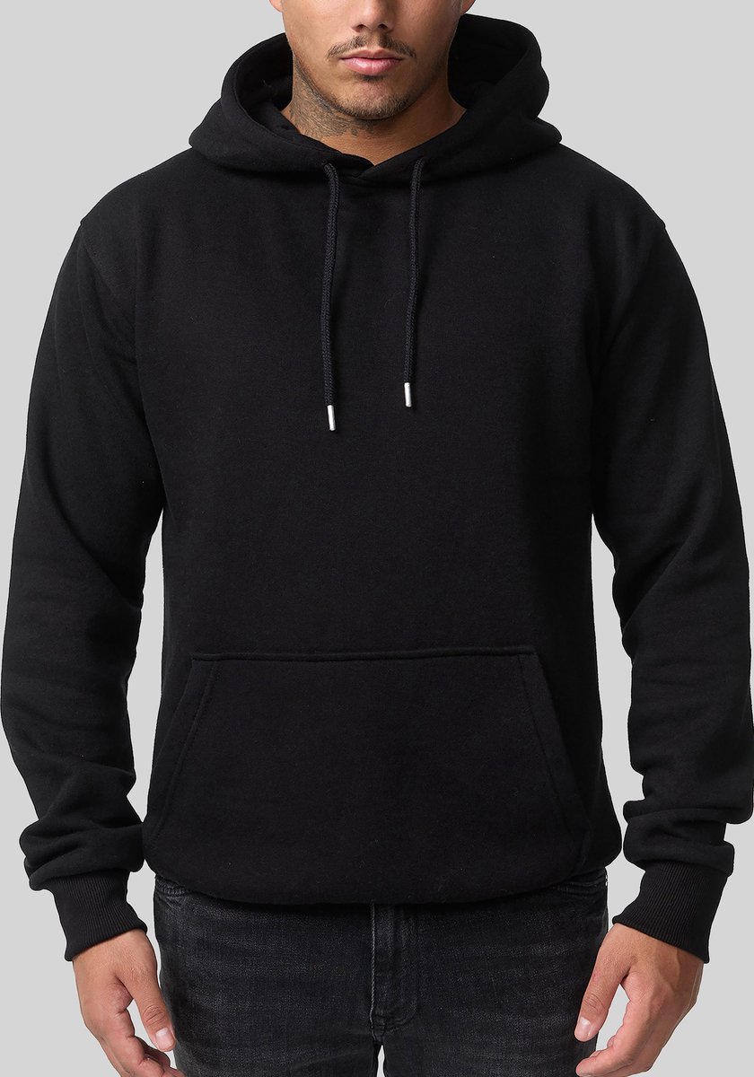 Smith & Solo Hoodie Heren - Sweatshirt Heren Met Capuchon - Katoen - Zwart M