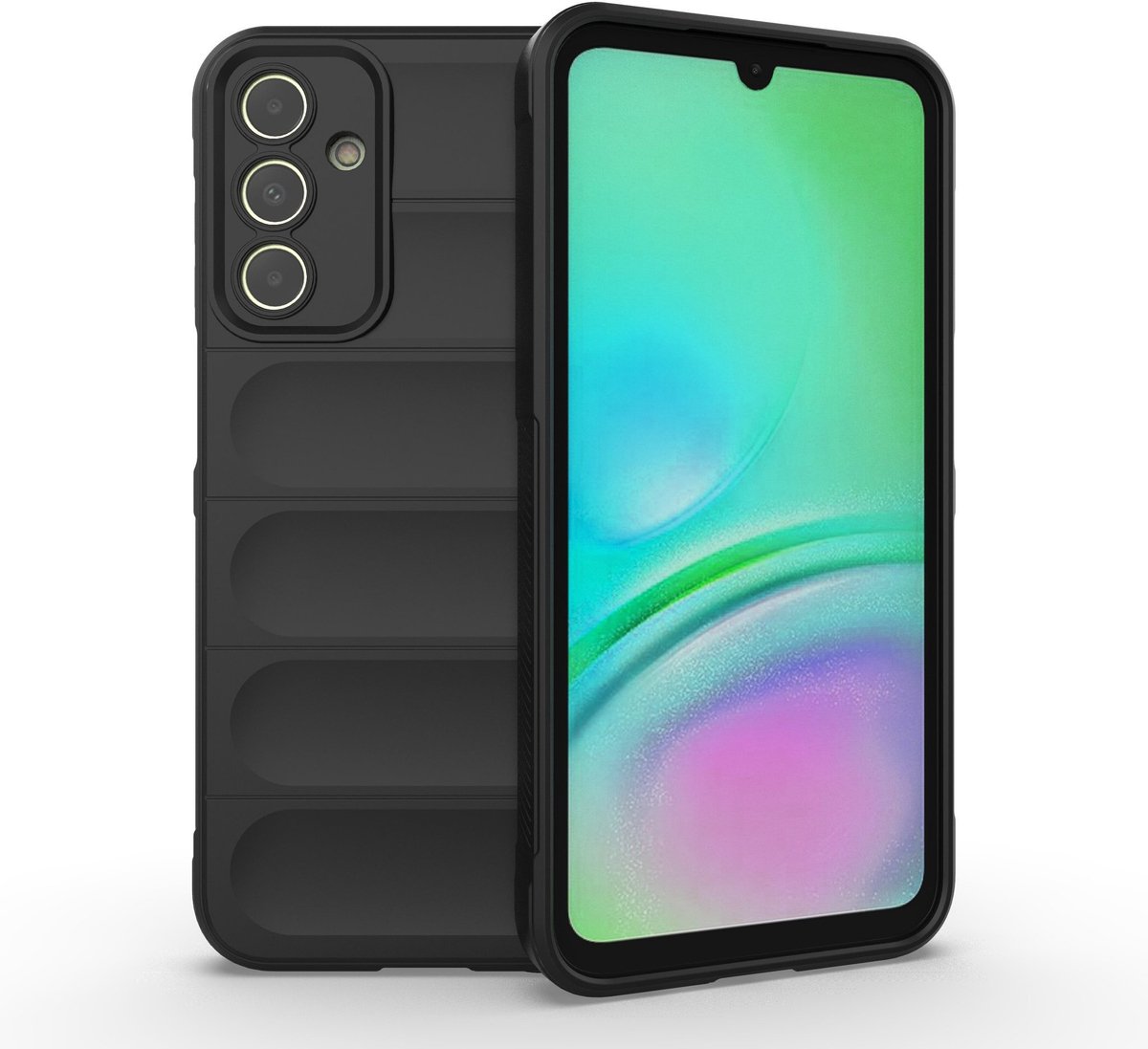Solidenz AeroGrip geschikt voor Samsung Galaxy A15 hoesje - Zwart