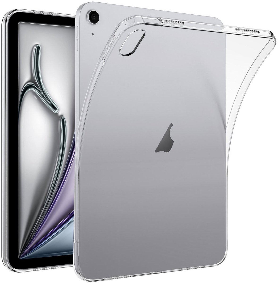Fonu Siliconen Backcase Geschikt voor iPad 11 (A16) en iPad 10 (2025 en 2022) - 10.9 inch - Transparent