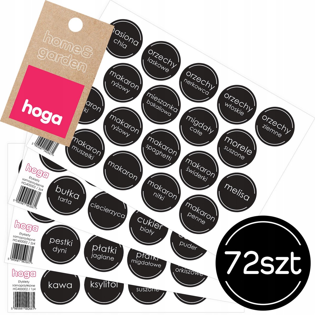 Zelfklevende Etiketten voor Potten & Bakjes - 40mm Folie - 72 stuks