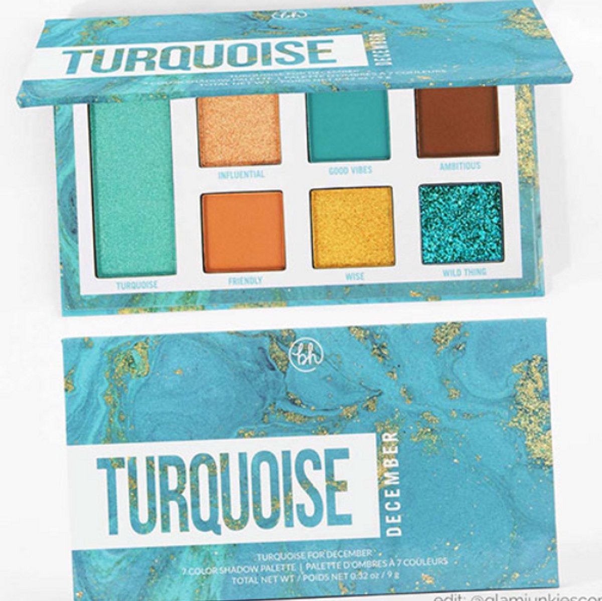 BH Cosmetics Turquoise Oogschaduwpalette – 6 Kleuren