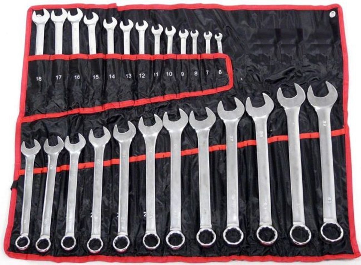 Bass Ringsleutel Set 25 Delig 6-32mm - Professioneel Gereedschap