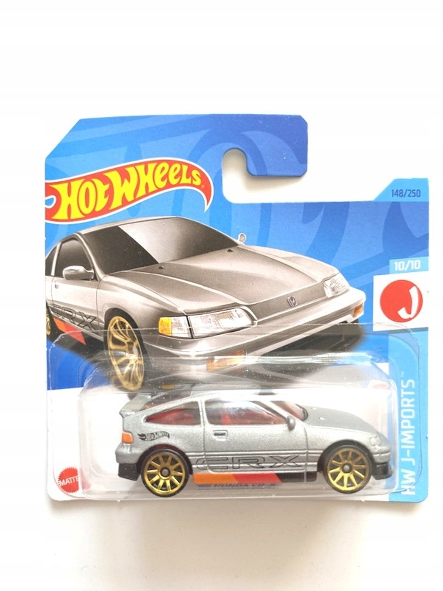 Hot Wheels Honda CR-X 1988 - Modelauto (Grijs)